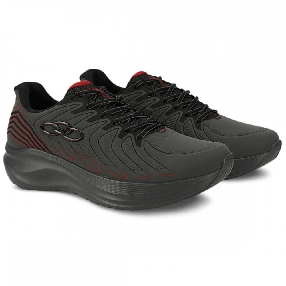 Tenis Olympikus Volcan 2 Chumbo Preto Masculino Chumbo 3