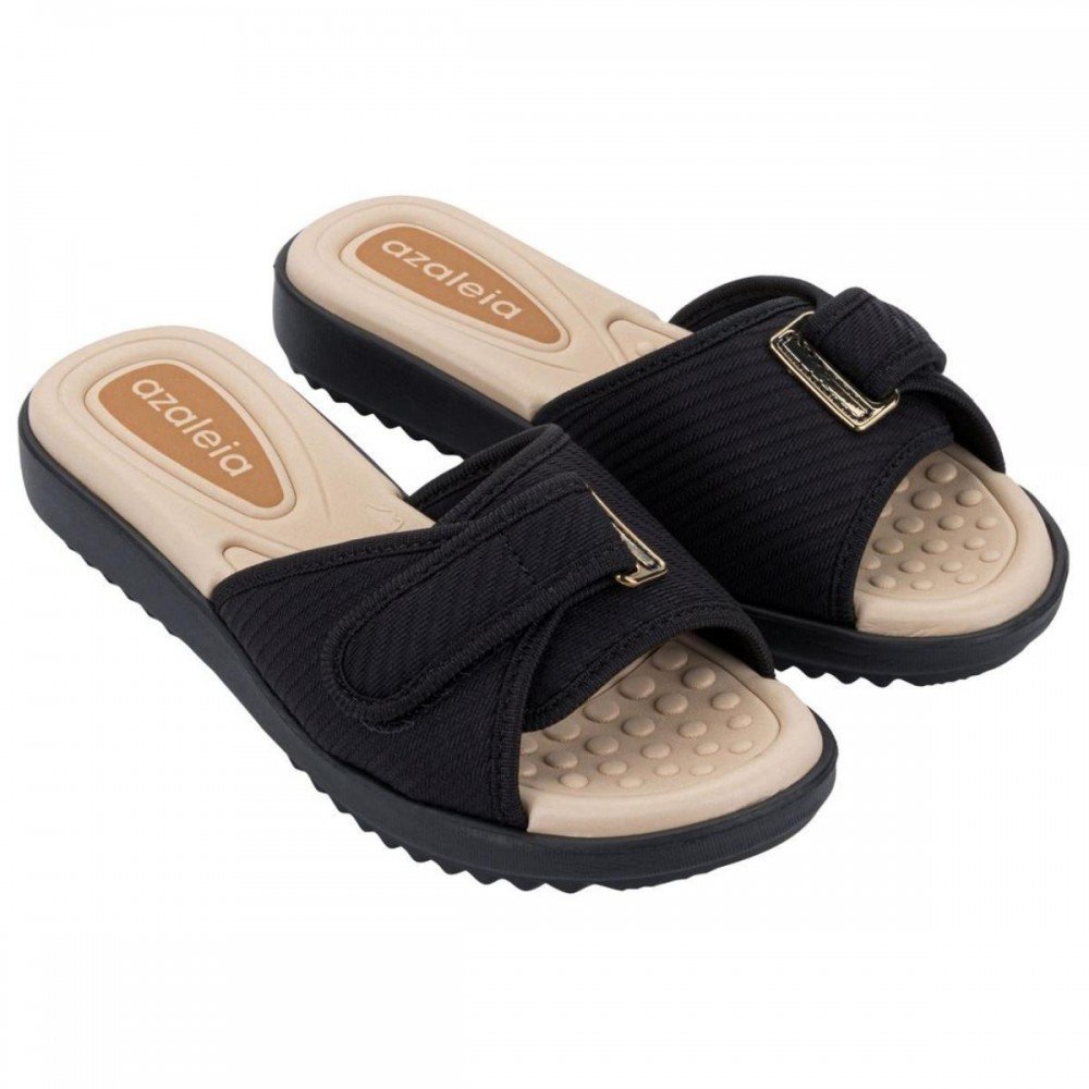 Chinelo Azaleia 19297 Cecilia Regulável Feminino Preto 2