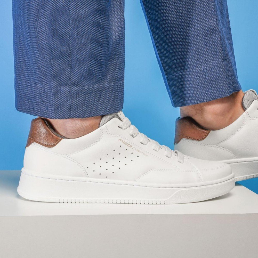 Sapatenis Pegada 171907-01 Casual Masculino Branco 6
