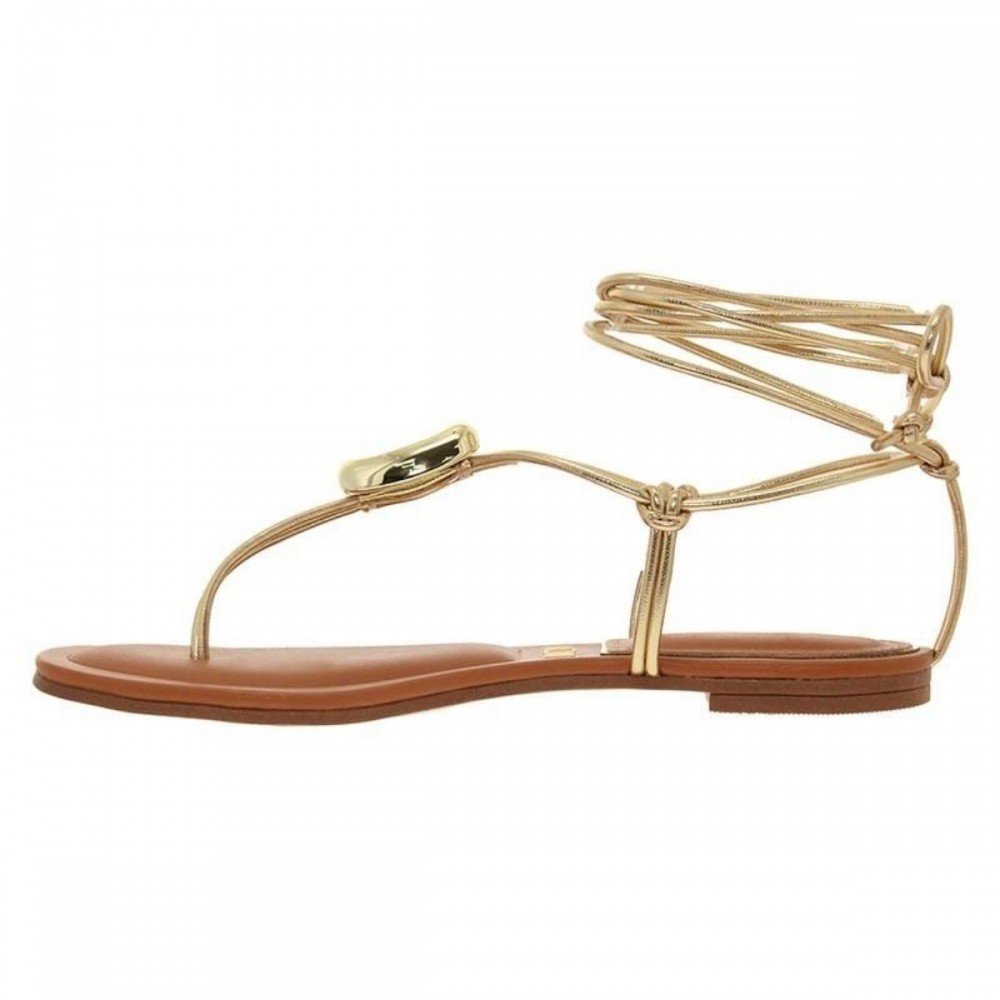 Sandalia Vizzano 6528.106 Amarração Feminino Dourado 2