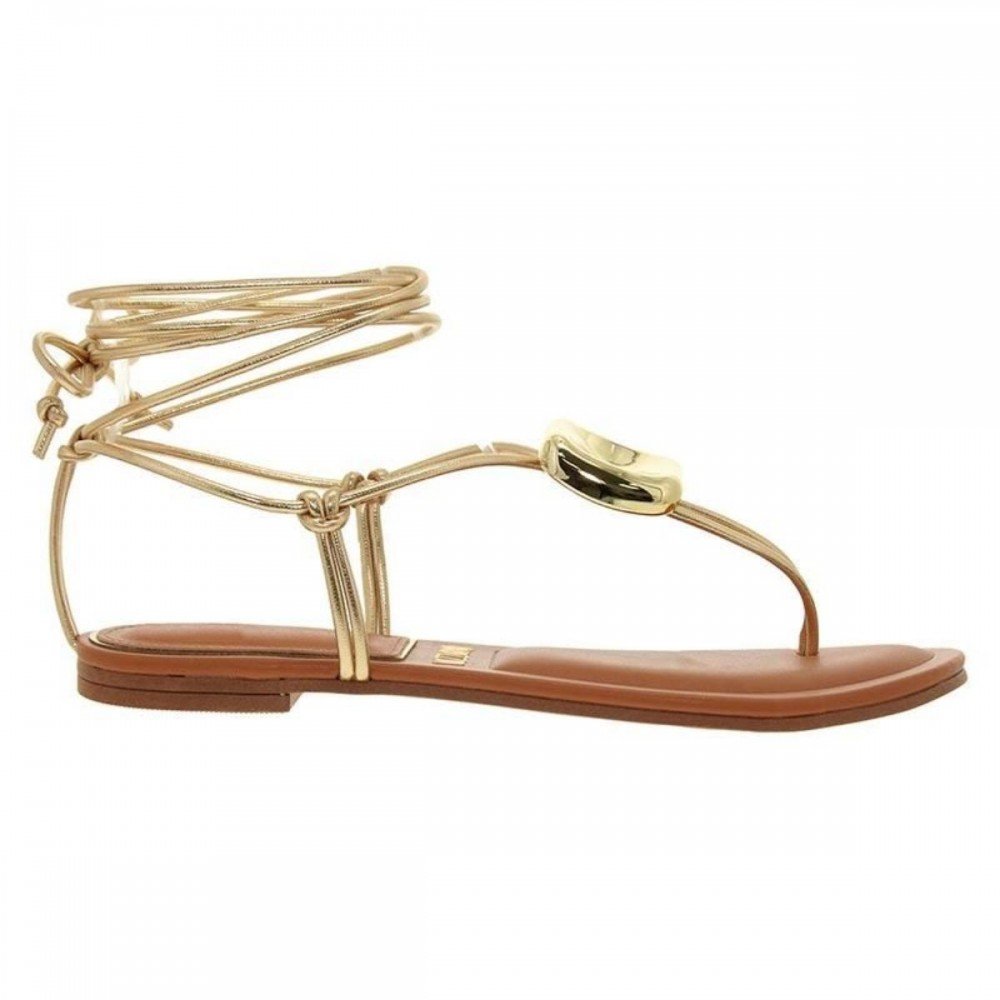 Sandalia Vizzano 6528.106 Amarração Feminino Dourado 4