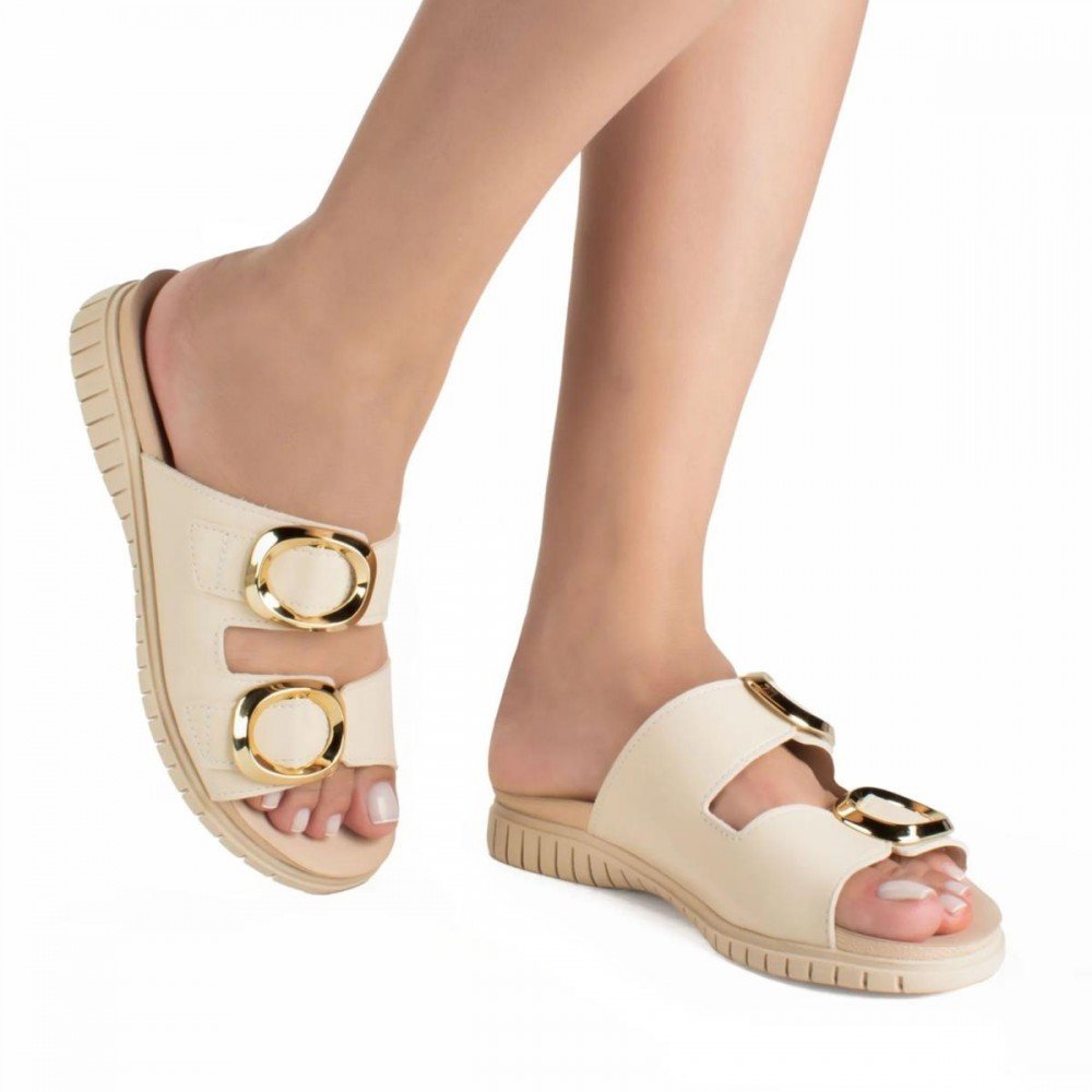 Chinelo Campesí Cp882 Regulagem Feminino Bege 3