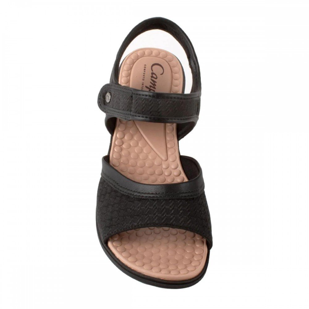 Sandalia Campesí Ce073 Ortopédica Feminino Preto 6