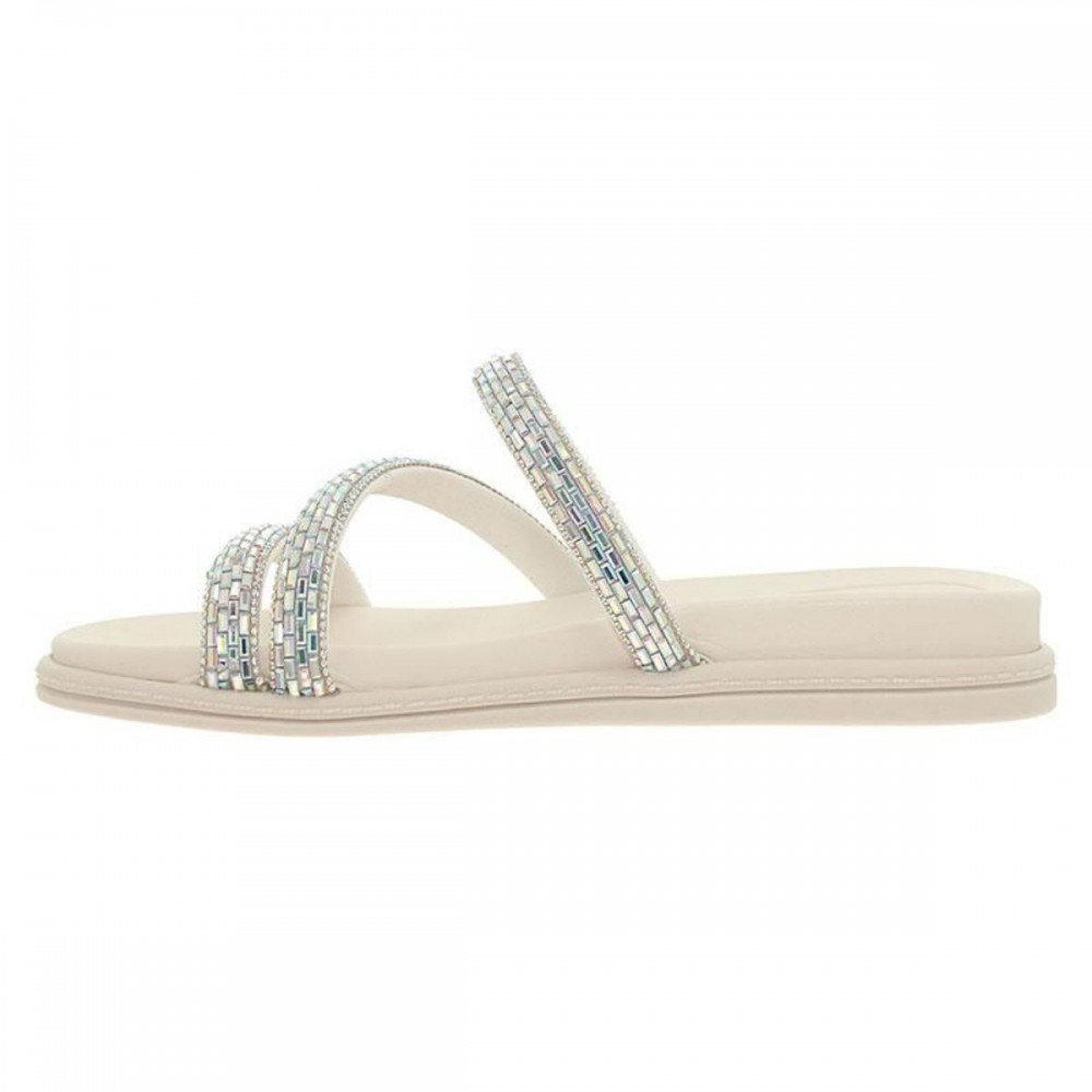 Chinelo Beira Rio 8488.108.28993 Papete Feminino Off White 2