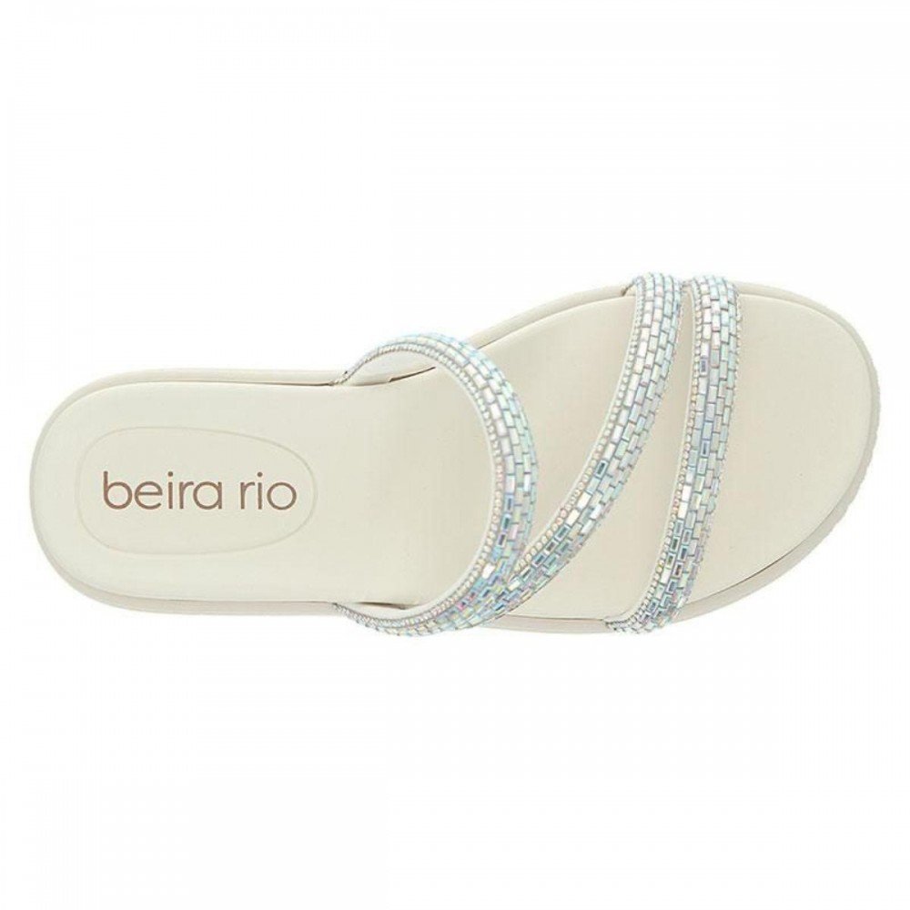 Chinelo Beira Rio 8488.108.28993 Papete Feminino Off White 4