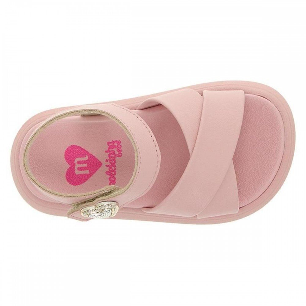 Sandalia Molekinha 2733.111 Papete menina Infantil Rosa 4