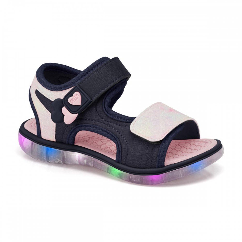 Sandalia Klin 229022 Papete Light Led Menina Infantil