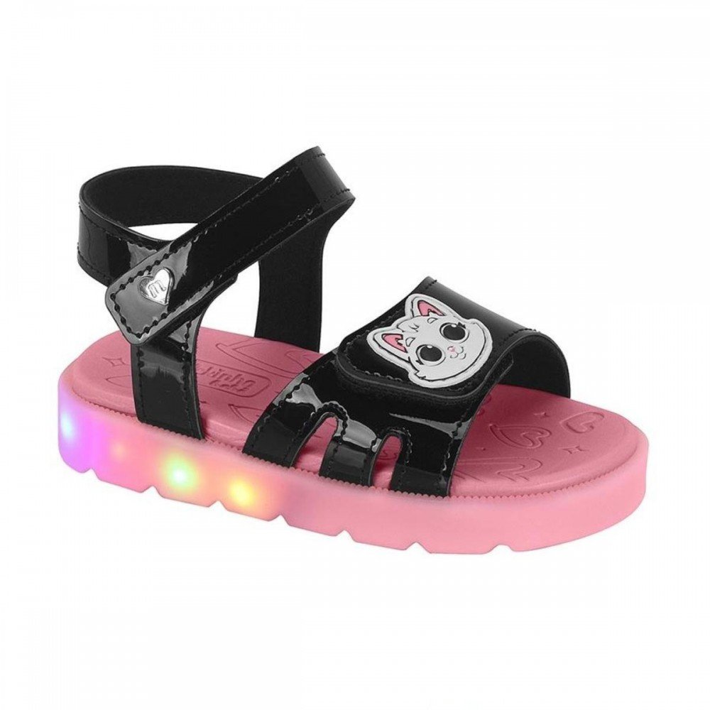 Sandalia Molekinha 2741.203 Led Menina Infantil