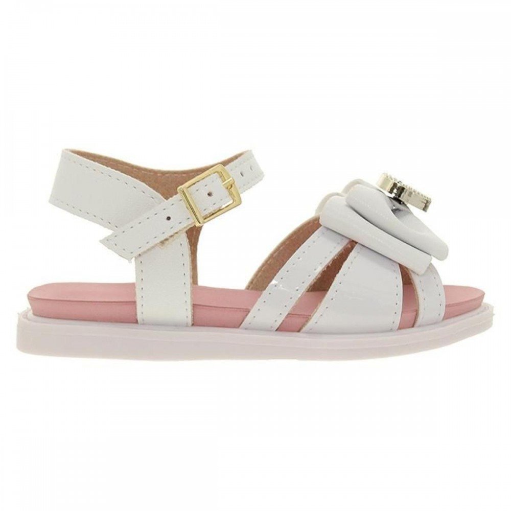 Sandalia Molekinha 2714.237 Menina Infantil Branco 3