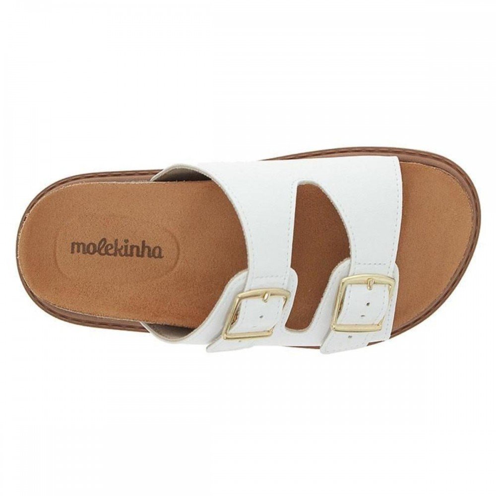 Chinelo Molekinha 2357.103.9569 Menina Infantil Branco 4