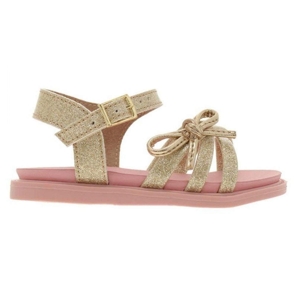 Sandalia Molekinha 2714.222 Menina Infantil Dourado 3
