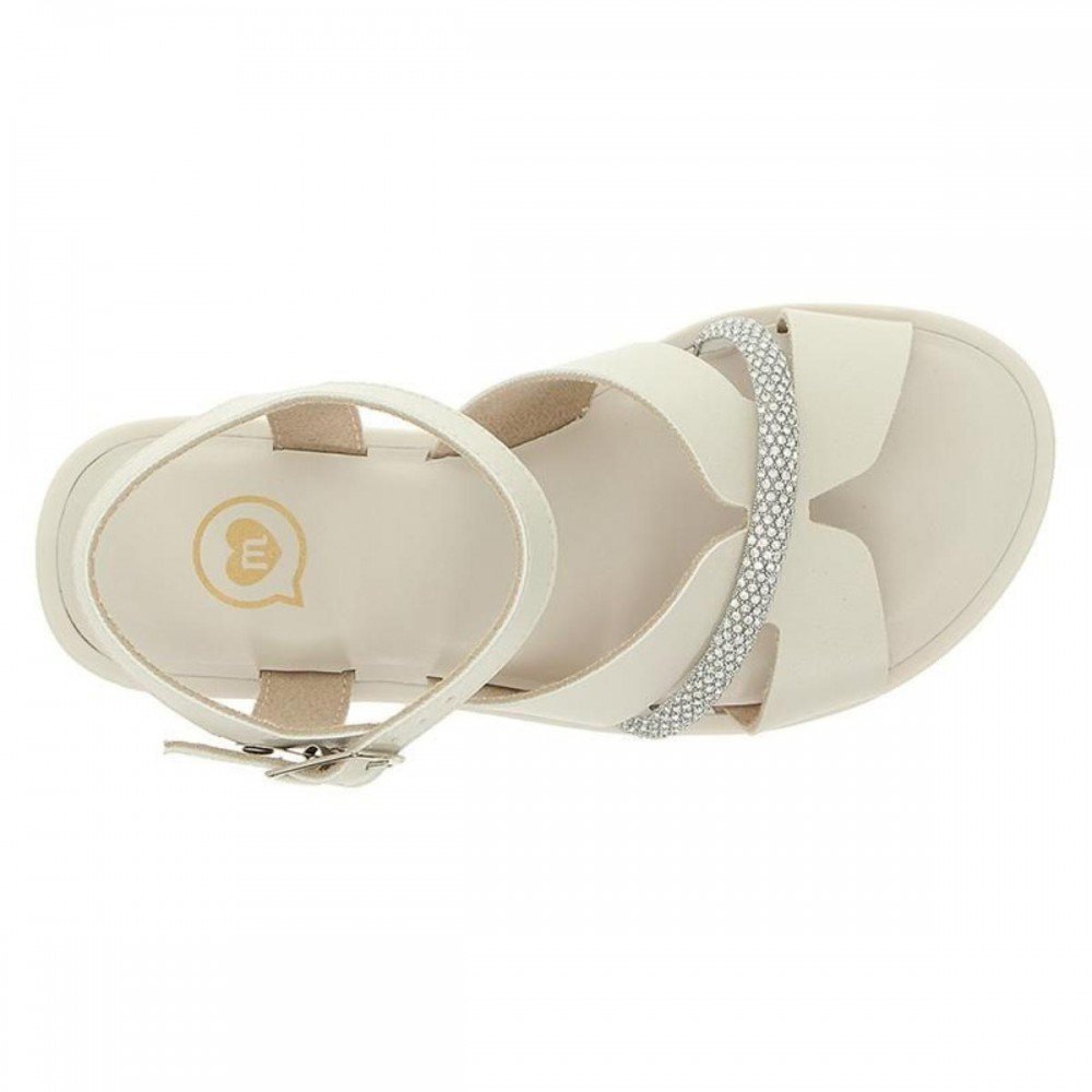 Sandalia Molekinha 2369.102 Menina Infantil Off White 4