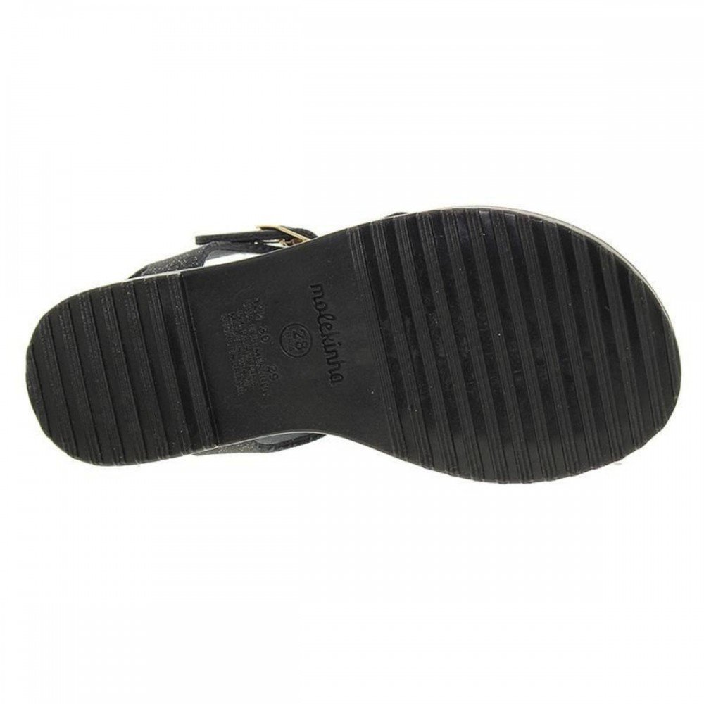Sandalia Molekinha 2369.100 Menina Infantil Preto 5