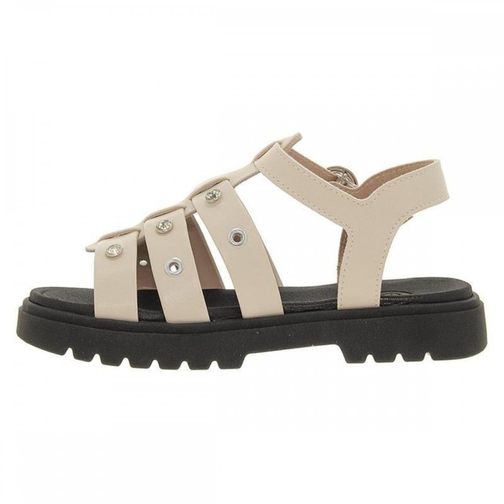 Sandalia Molekinha 2344.146 Menina Infantil Off White 2