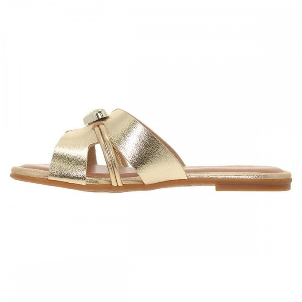Chinelo Molekinha 2157.1207 Menina Infantil Dourado 2