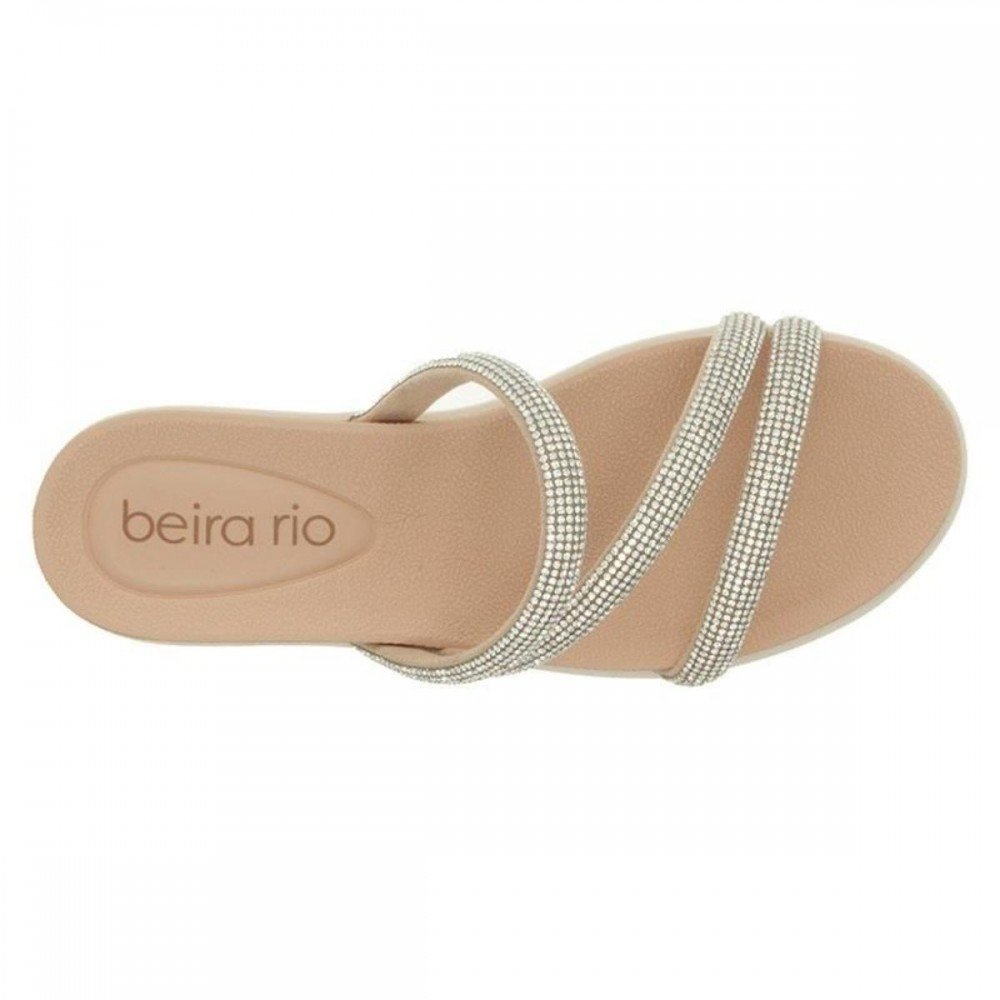 Chinelo Beira Rio 8387.544 Anabela Feminino Bege 5