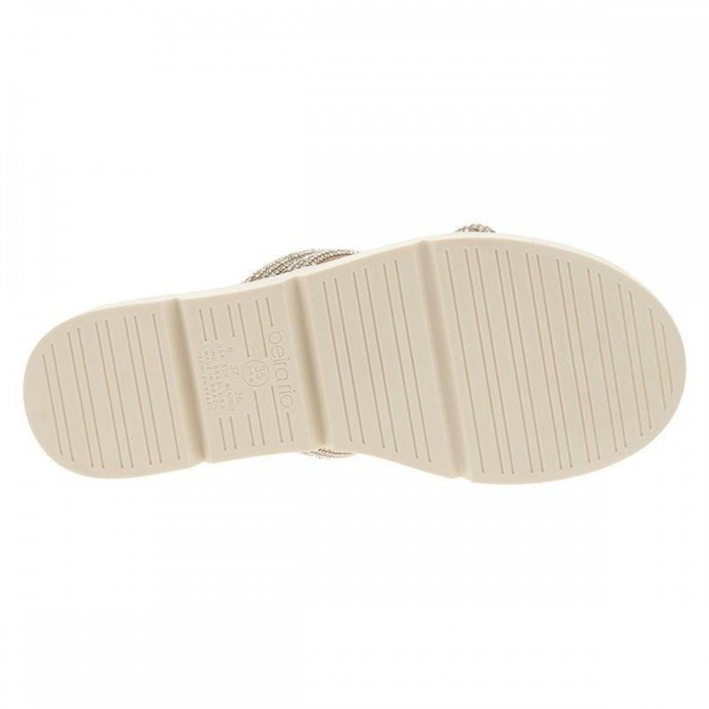Chinelo Beira Rio 8387.544 Anabela Feminino Bege 6