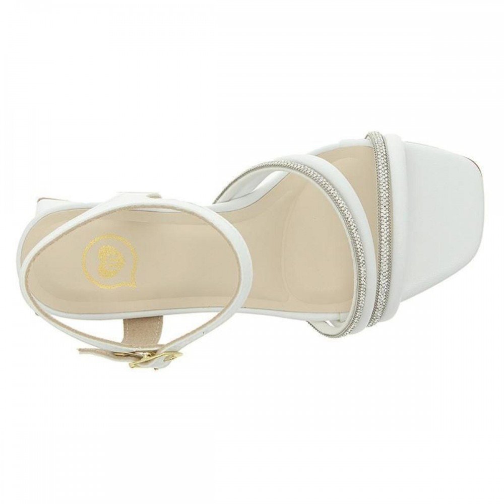 Sandalia Molekinha 2347.127 Menina Infantil Branco 4