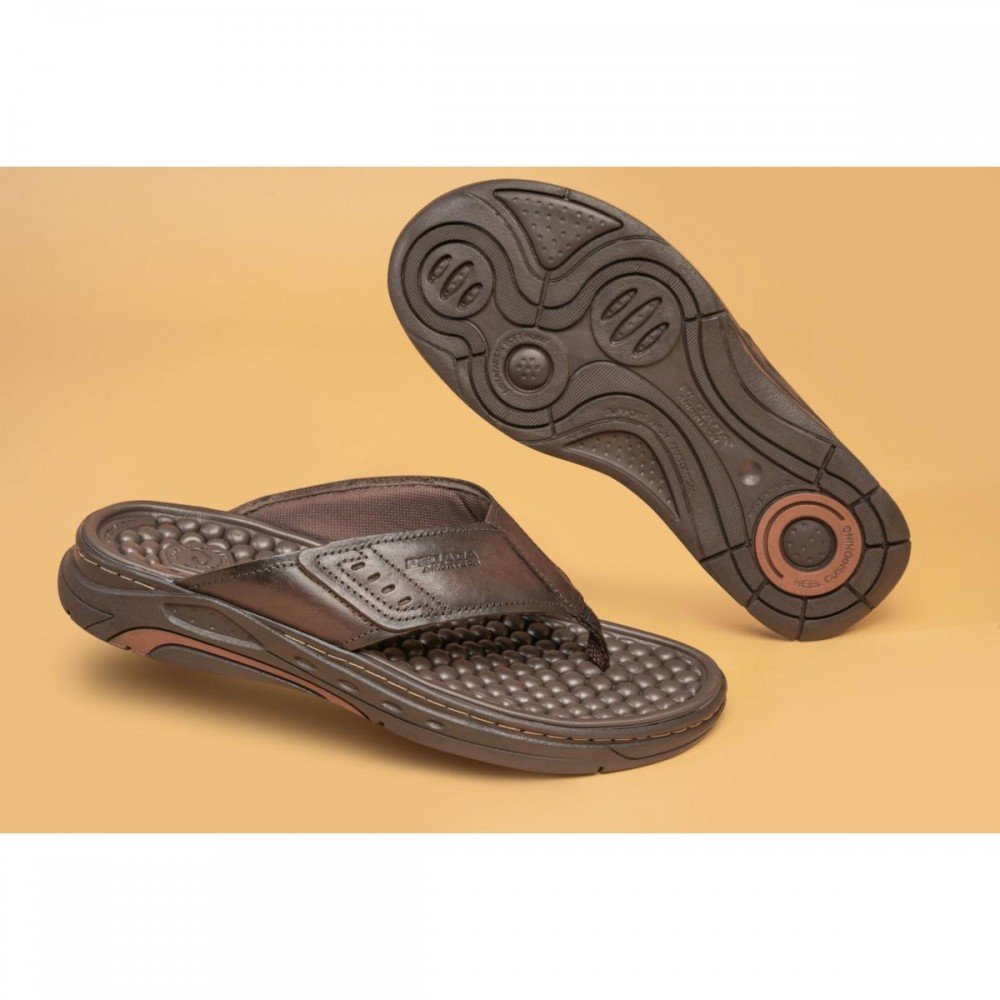 Chinelo Pegada 134551-02 Masculino Marrom 2