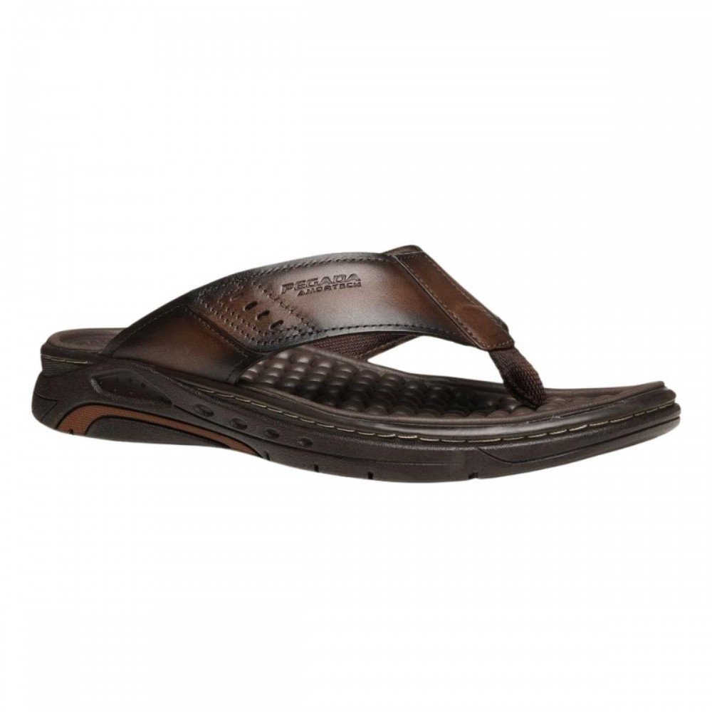 Chinelo Pegada 134551-02 Masculino Marrom 4