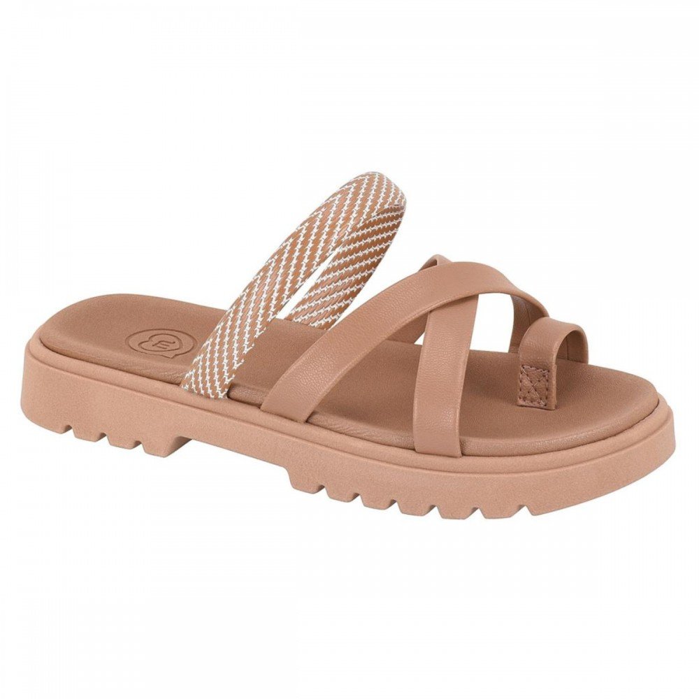 Chinelo Molekinha 2344.147 Papete Menina Infantil Marrom 2