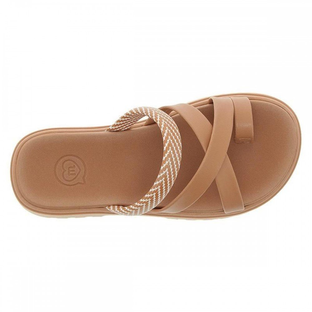Chinelo Molekinha 2344.147 Papete Menina Infantil Marrom 4