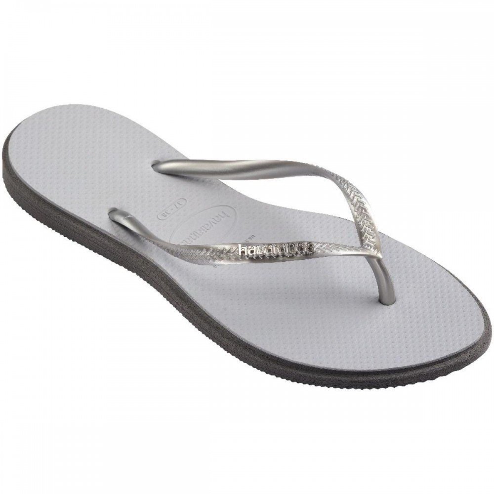 Chinelo Havaianas Slim Point 4149584 Feminino Cinza 2