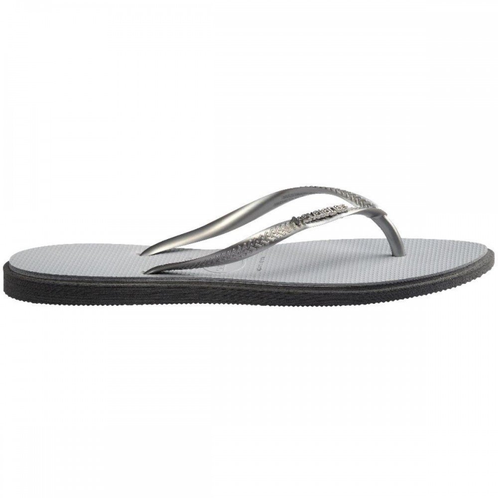 Chinelo Havaianas Slim Point 4149584 Feminino Cinza 4