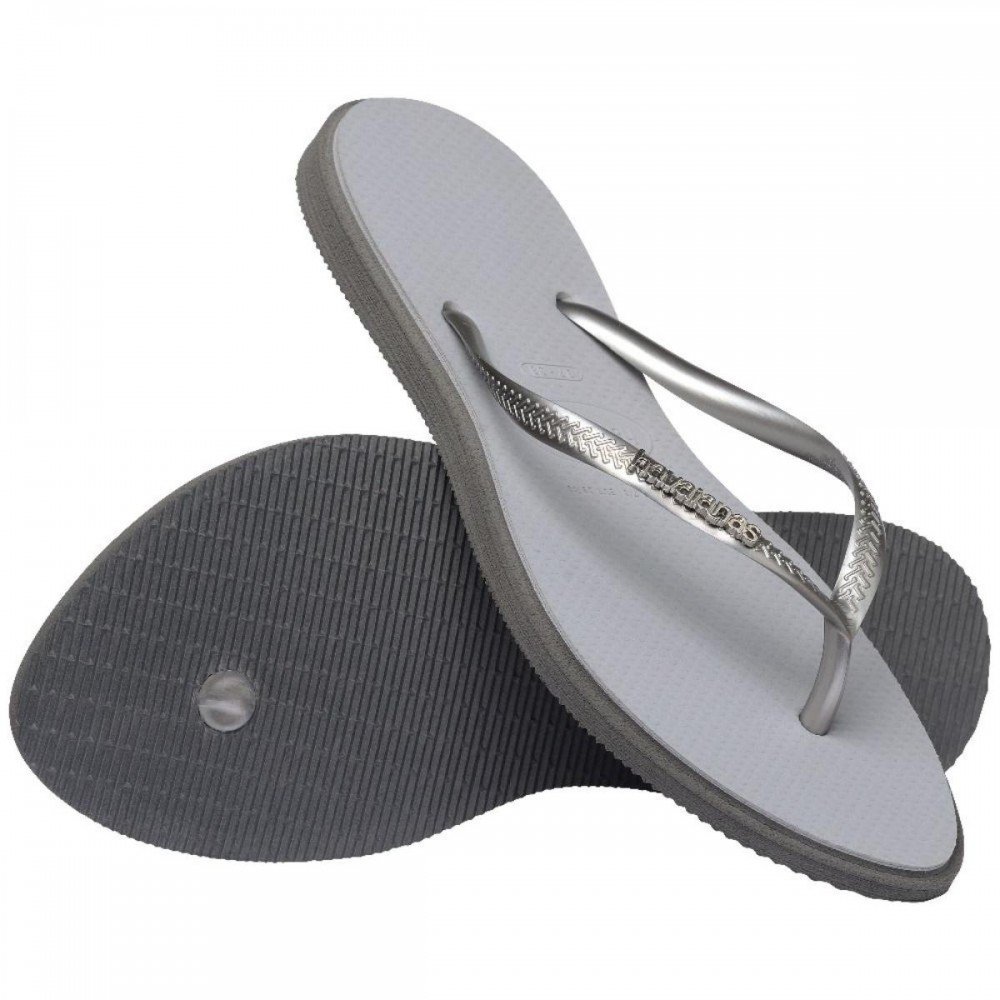 Chinelo Havaianas Slim Point 4149584 Feminino Cinza 5