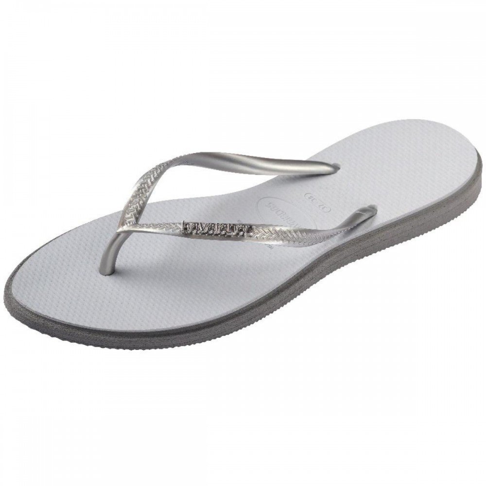 Chinelo Havaianas Slim Point 4149584 Feminino Cinza 6