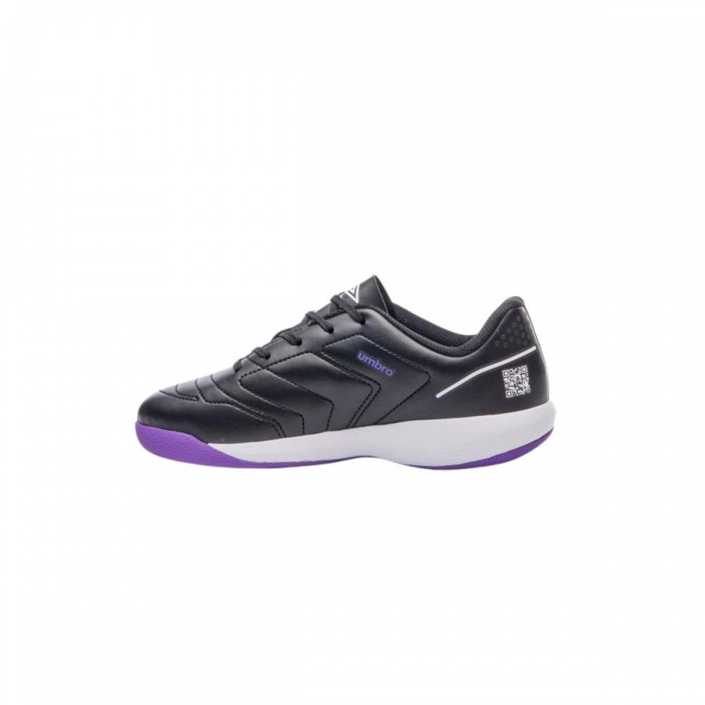Chuteira Umbro br Futsal jr 102 Indoor Menino Infatil Preto 2
