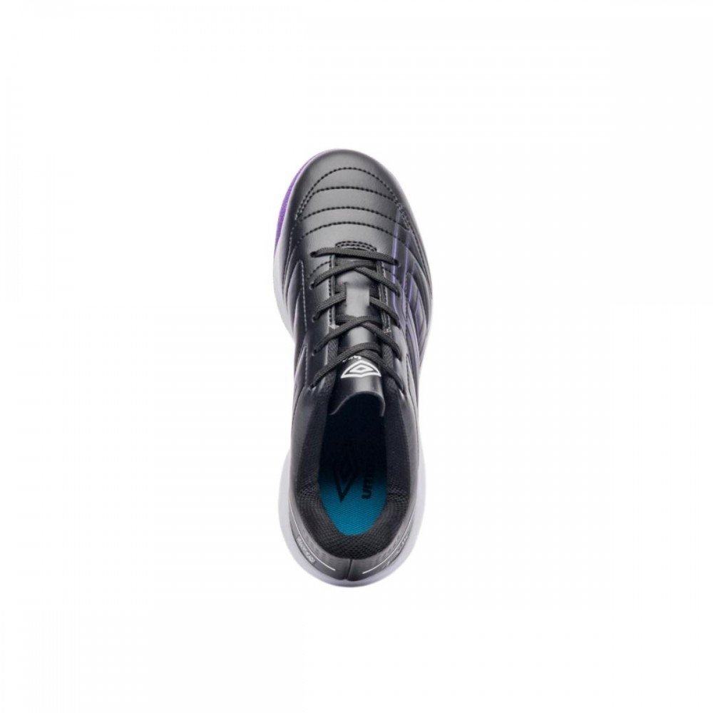 Chuteira Umbro br Futsal jr 102 Indoor Menino Infatil Preto 4