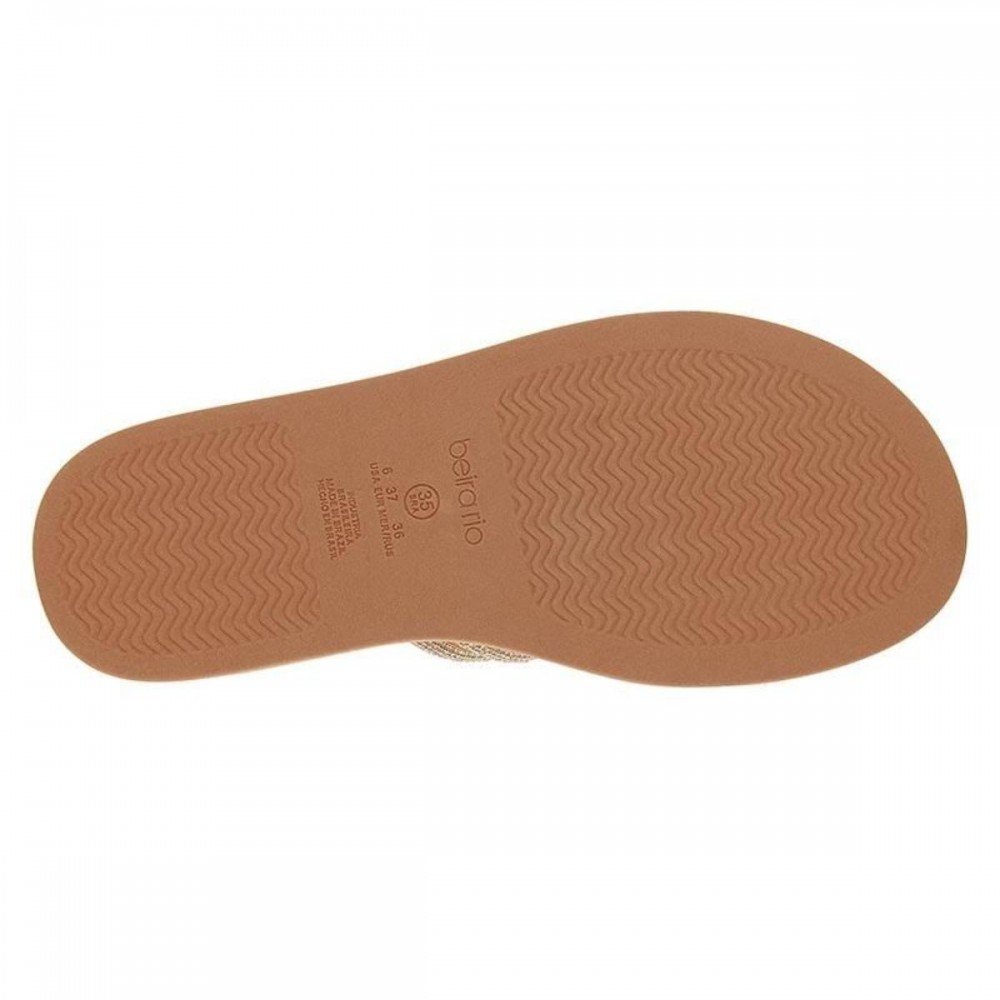 Chinelo Beira Rio 8488.125 Papete Feminino Camel 6