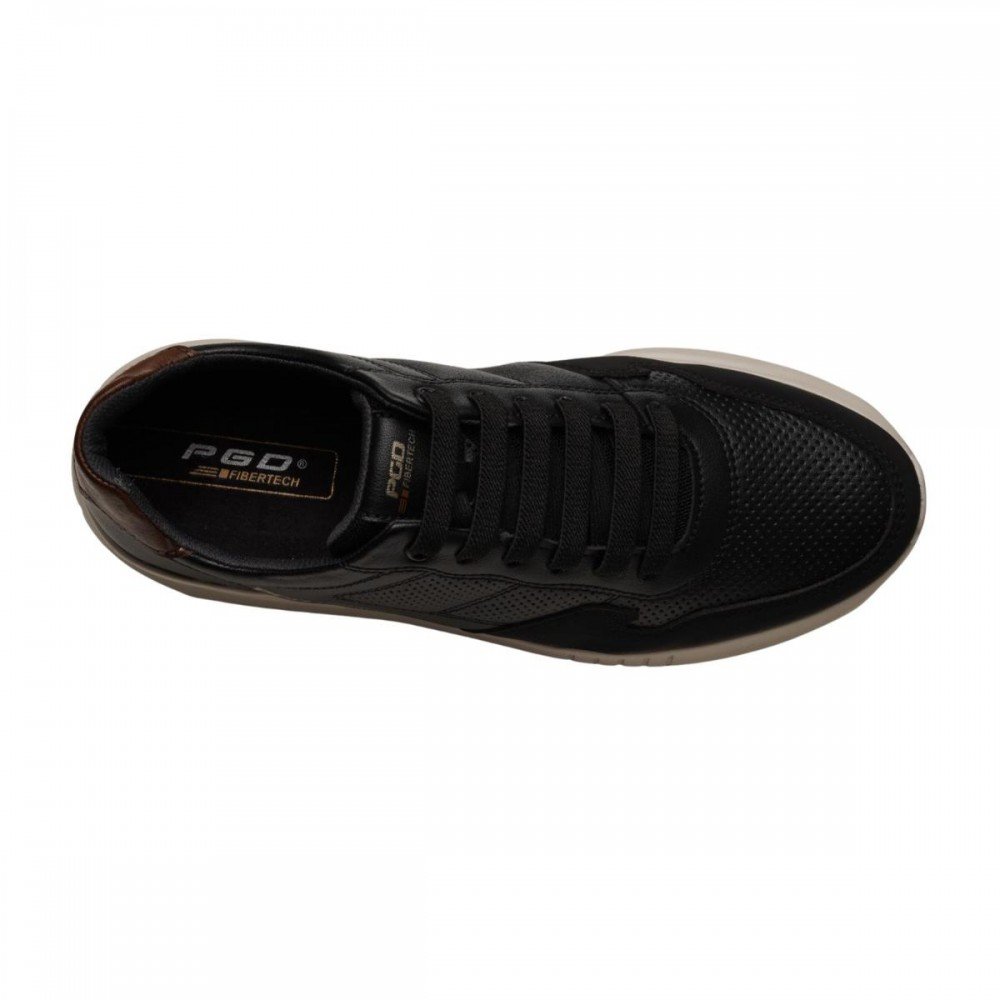 Sapatenis Pegada 371901-03 Casual Masculino Preto 4