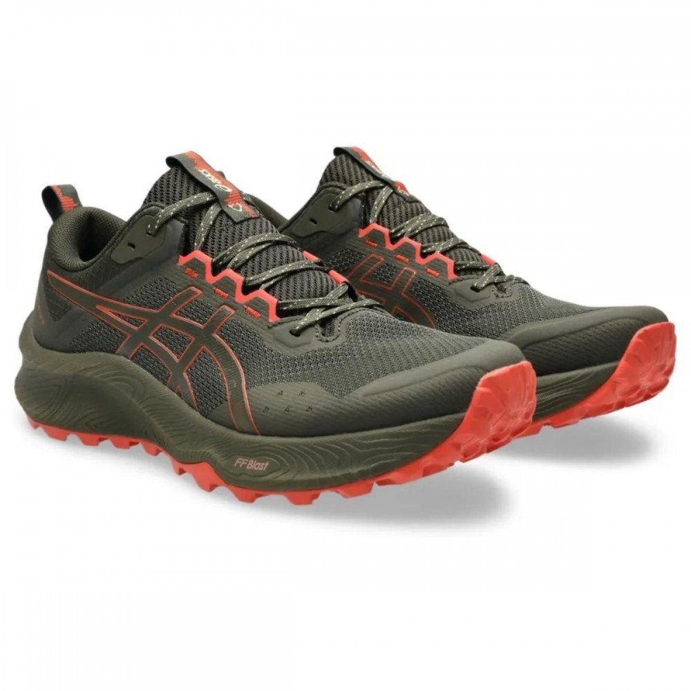 Tenis Asics Trabuco Terra 3 1011c152 Masculino Verde/Laranja 3