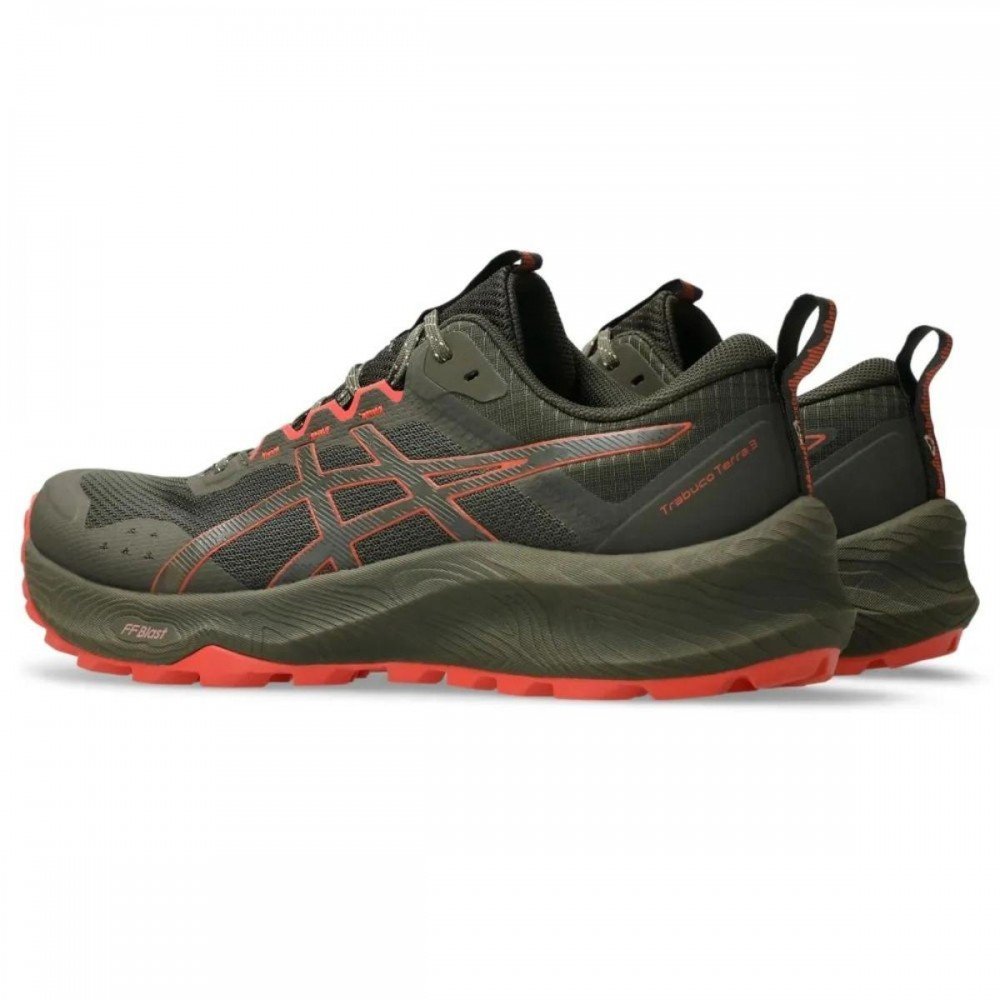 Tenis Asics Trabuco Terra 3 1011c152 Masculino Verde/Laranja 4