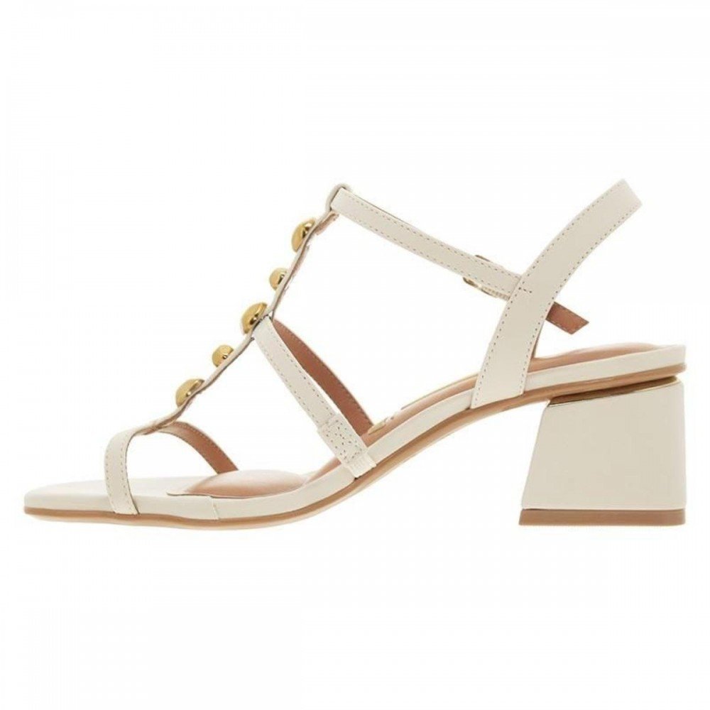 Sandalia Vizzano 6428.153 Salto Bloco Feminino Off White 2
