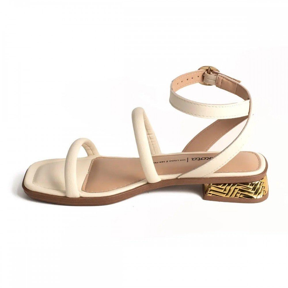 Sandalia Dakota Y8871 Feminino Off White 2
