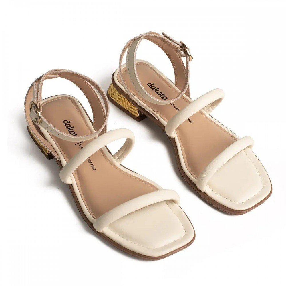 Sandalia Dakota Y8871 Feminino Off White 4