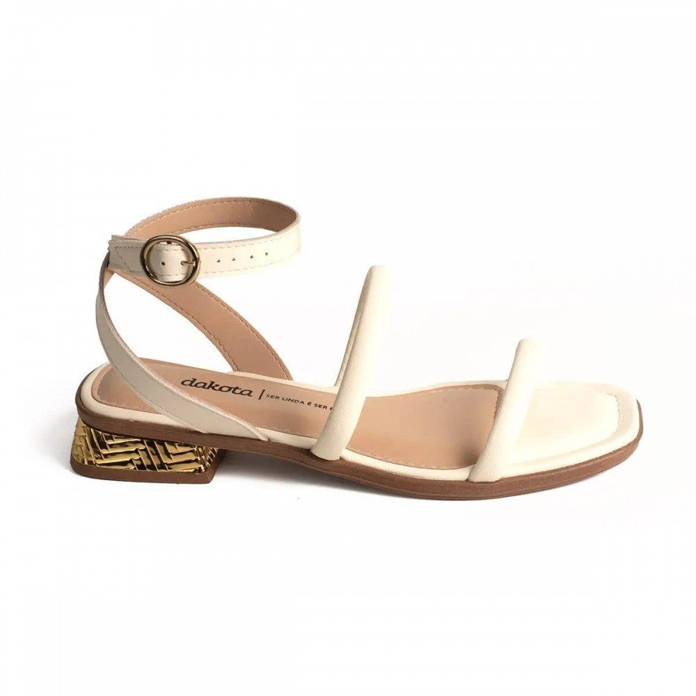 Sandalia Dakota Y8871 Feminino Off White 5