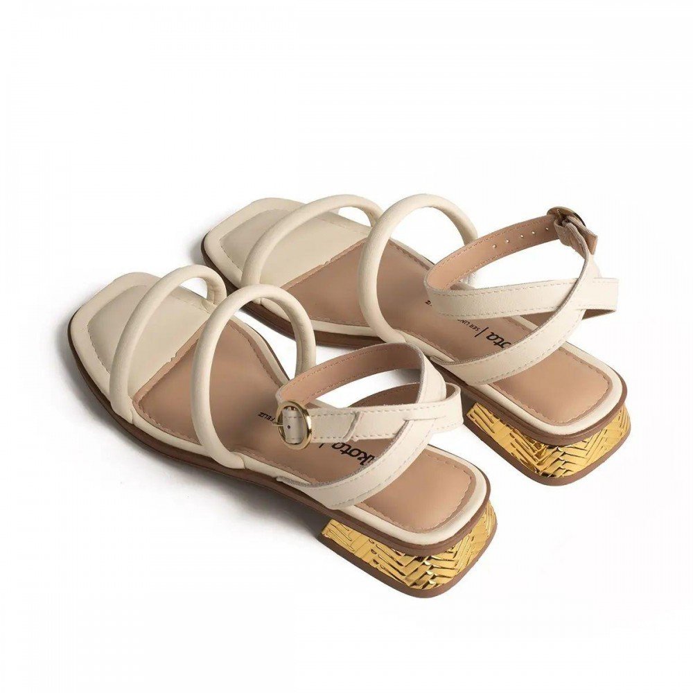 Sandalia Dakota Y8871 Feminino Off White 6