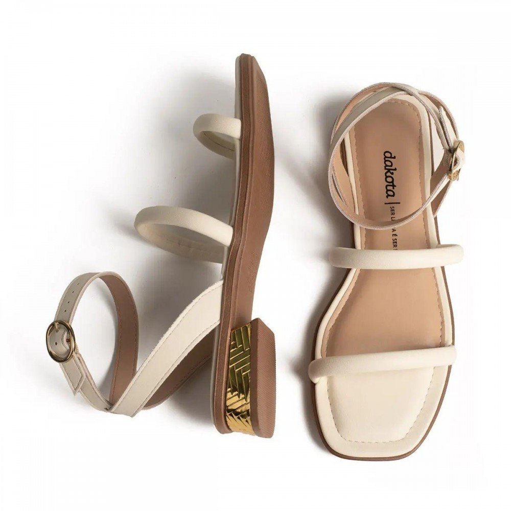 Sandalia Dakota Y8871 Feminino Off White 7