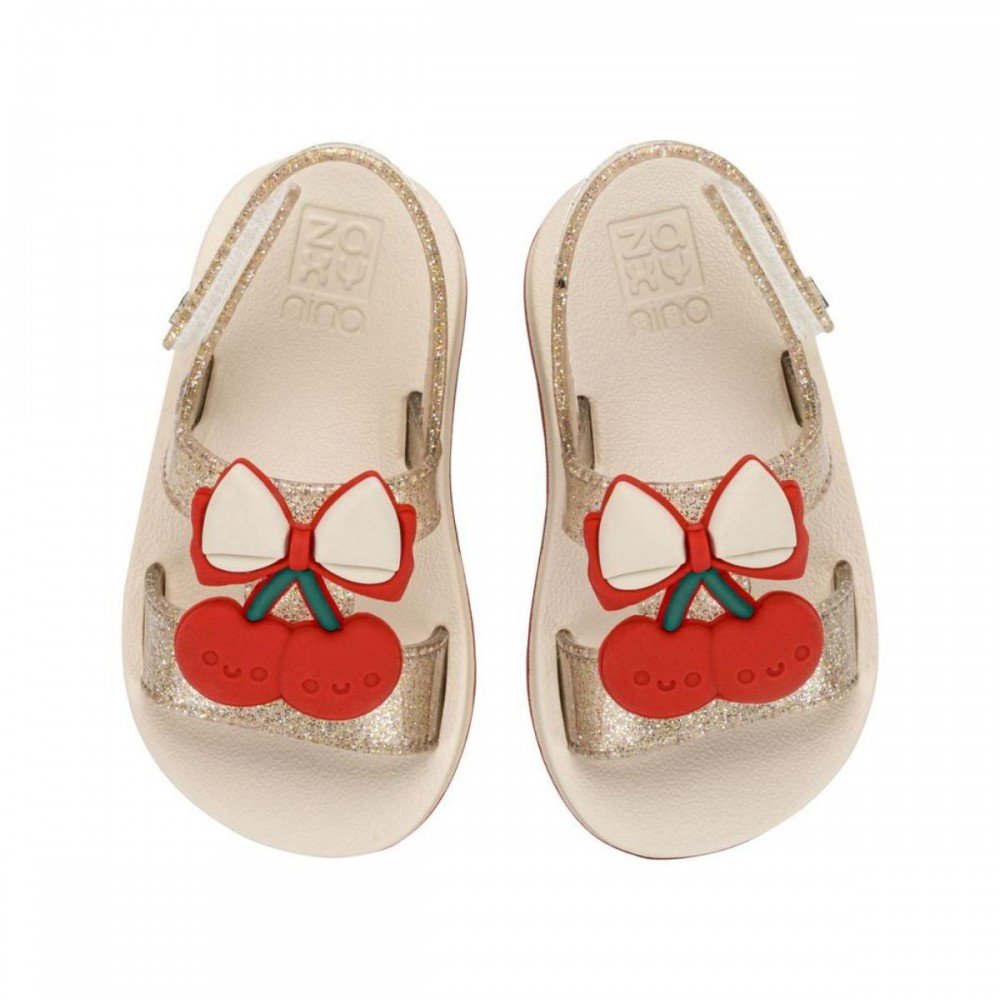 Sandalia Zaxy 19265 Cherry Papete Menina Infantil Off White 3