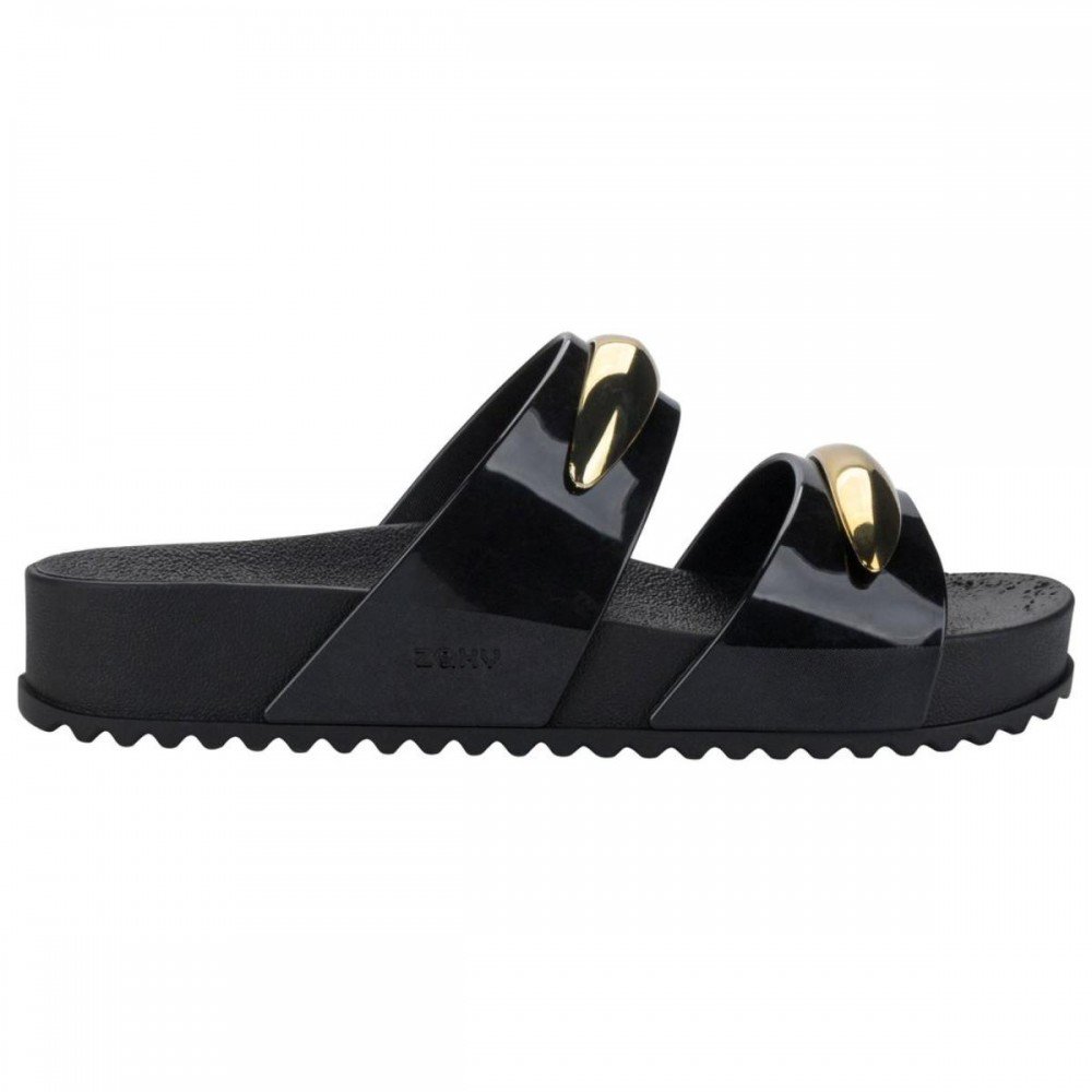 Chinelo Zaxy 19272 Metal Flatform Feminino