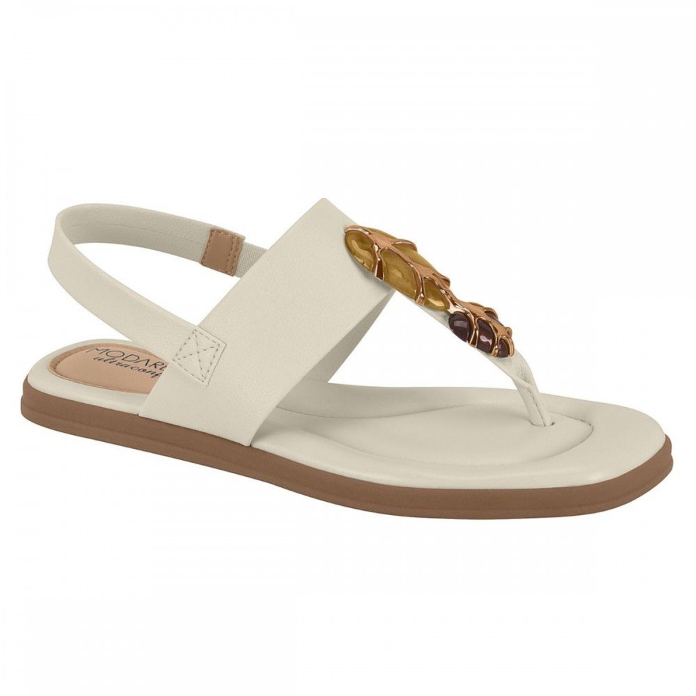 Sandalia Modare 7212.103 Rasteira Pedras Feminino