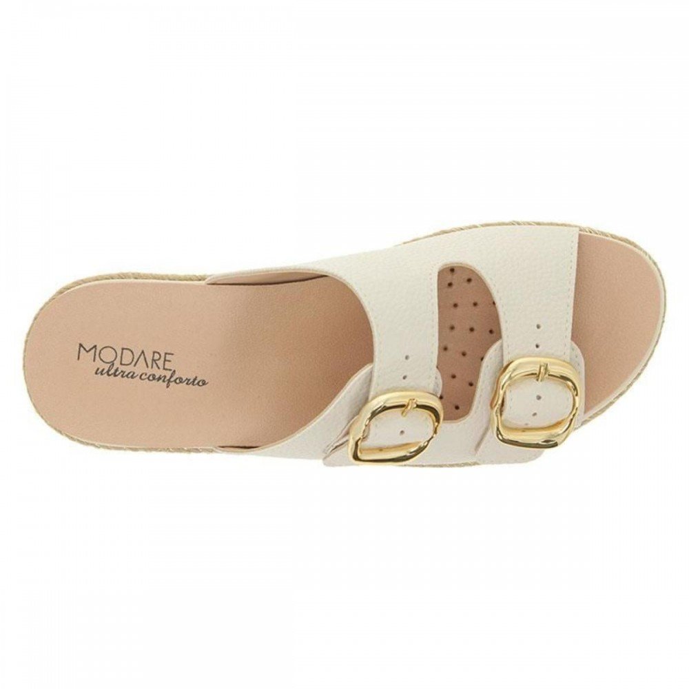Chinelo Modare 7132.257 Fivelas Feminino Off White 5