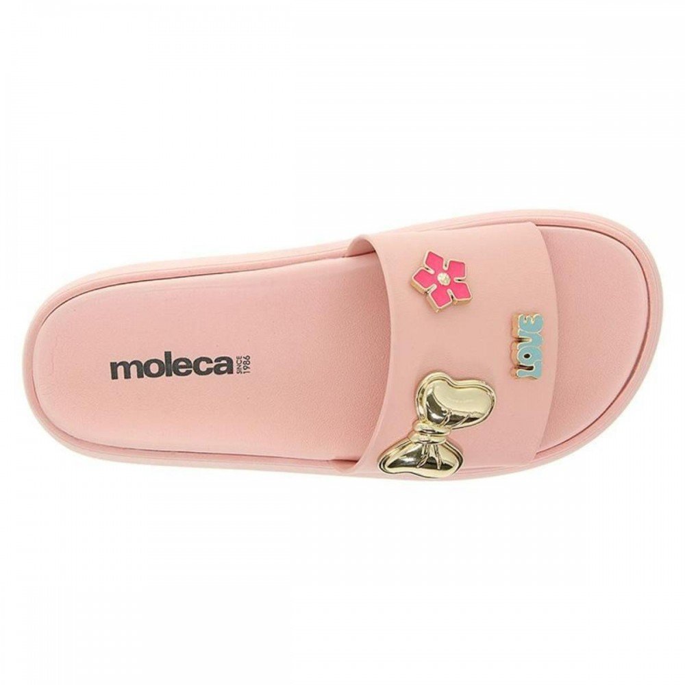 Chinelo Moleca 5469.151 Papete Slide Feminino Rosa 4