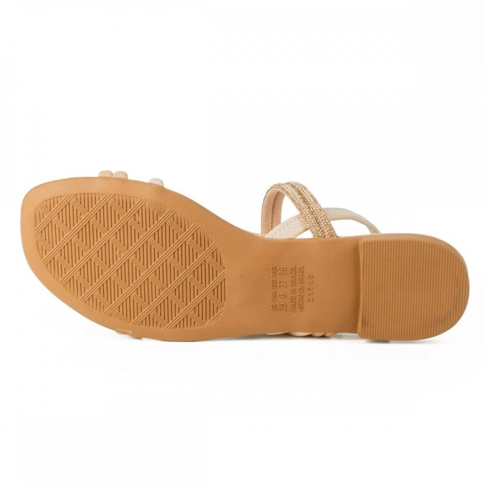Sandalia Dakota Y9442 Rasteira Feminino Bege 7