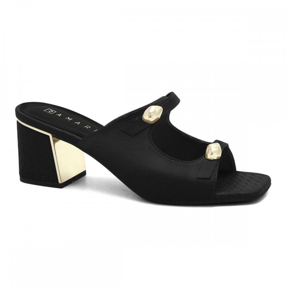 Tamanco Ramarim 2539203-6 Salto Bloco Feminino