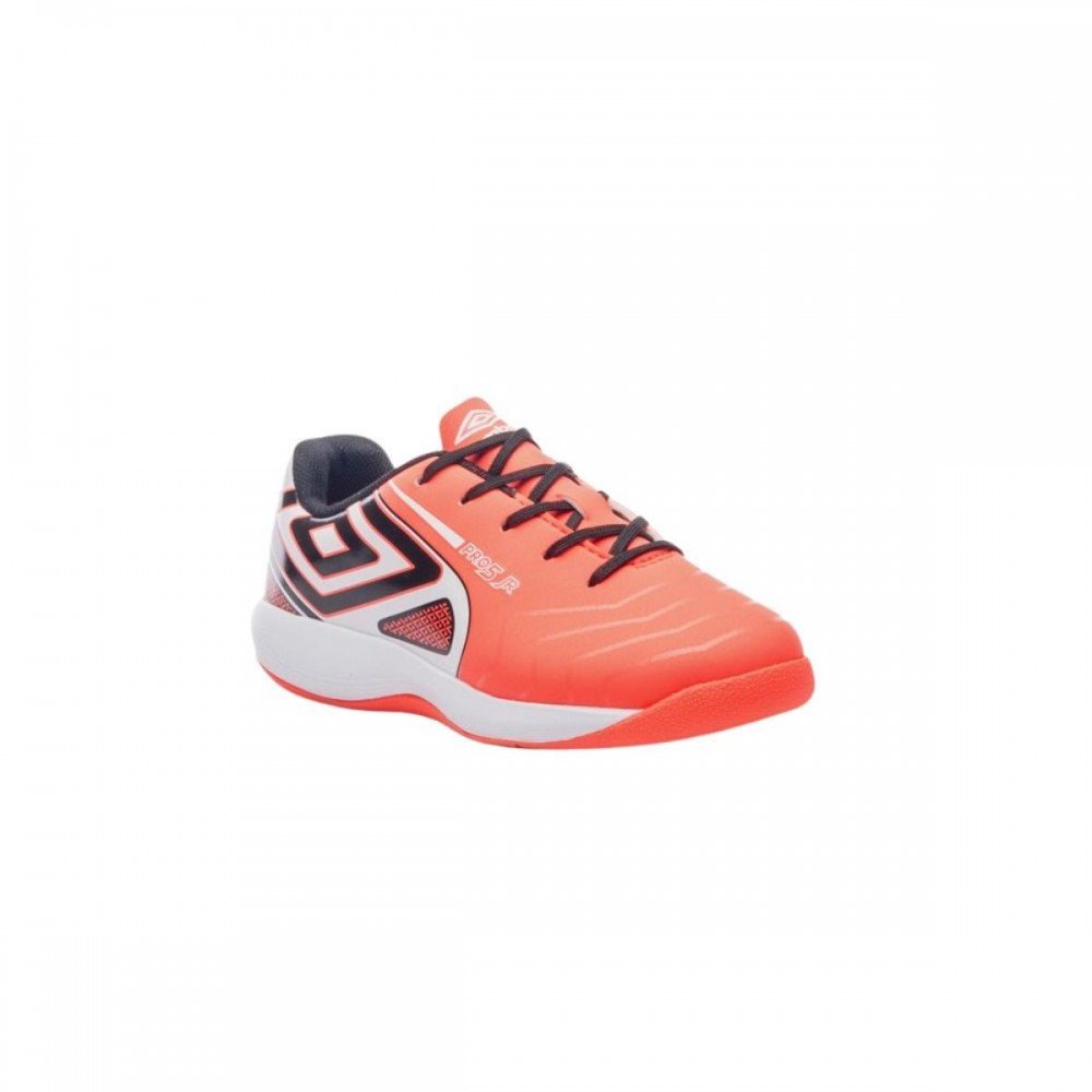 Chuteira Umbro Pro 5 Jr 412 Futsal Indoor Infantil Laranja 3